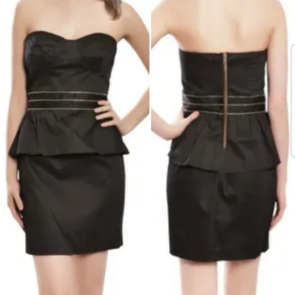 Parameter Mod Zipper Bustier Strapless Dress